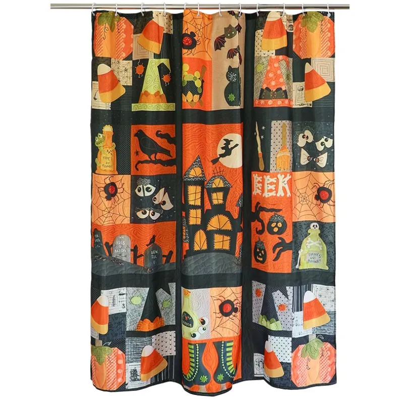 Halloween Patchwork Bath Decor 16-Pc. Set