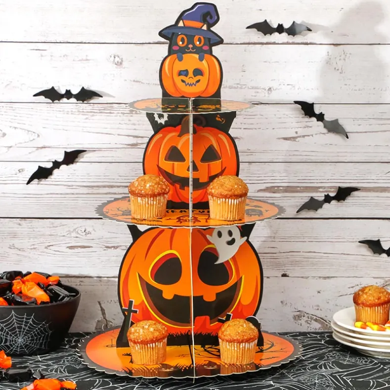 Halloween Spooktacular Dessert or Cupcake Display Stand 3-Tier