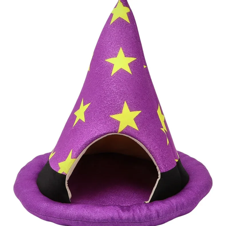 Halloween Witch Hat Cat Bed