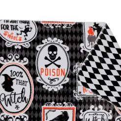 Haunted Walls Reversible Heavyweight Cozy Polyester Flannel Throw Blanket