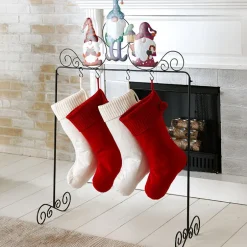 Holiday Gnome Standing Stocking Holder