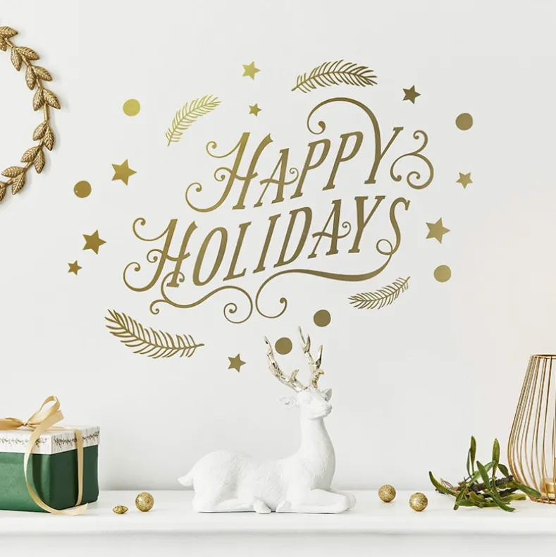 Holiday Sentiment Decal Wall Art