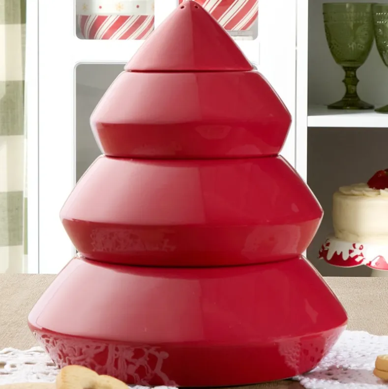 Holiday Stackable Serving Bowls 4 Pc.