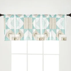 Home Pattern Shower Curtain, Bath Rug, Hand Towels, Valance, or Hooks