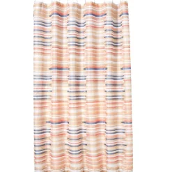 Homewear Brushstroke Shower Curtain with 12 Hooks