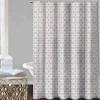 Homewear Floral Infinity Shower Curtain with Hooks