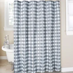 Homewear Geo Shower Curtain with Hooks