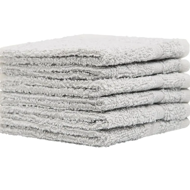Homewear High Rise Stripe Low Twist Cotton Washcloth, Set of 6