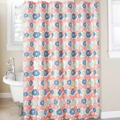 Homewear Iris Shower Curtain with Hooks