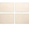 Homewear Linen Hemstitch Border Set of 4 Placemats 13" x 19"