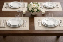 Homewear Linen Hemstitch Border Set of 4 Placemats 13
