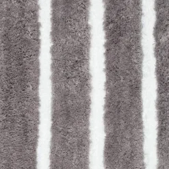 Homewear Luxury Stripe Bath Rug with Non-Skid Backing, Set of 2