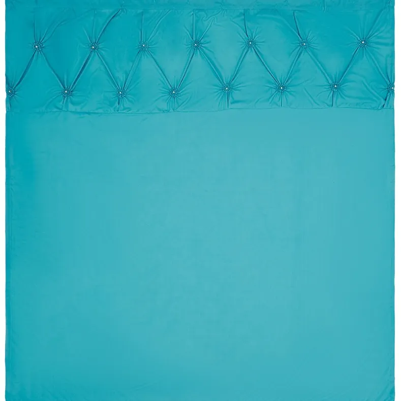 Homewear Pintuck Shower Curtain with Hooks