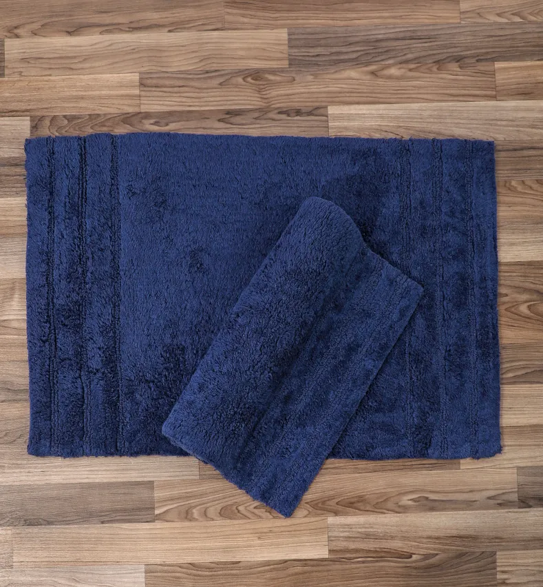 Homewear Sanibel End Border Cotton Bath Rug Set 2-Pc.