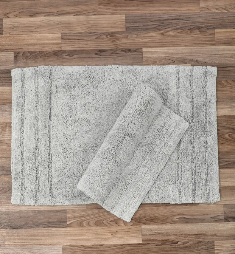 Homewear Sanibel End Border Cotton Bath Rug Set 2-Pc.