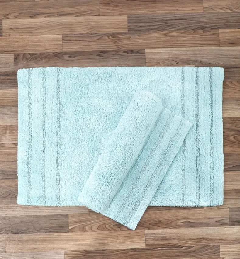 Homewear Sanibel End Border Cotton Bath Rug Set 2-Pc.