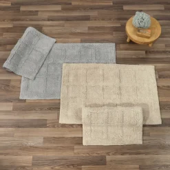 Homewear Sanibel Windowpane Bath Rug Set, 2-Pc.