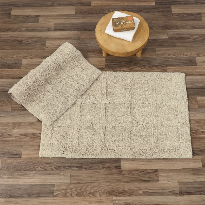 Homewear Sanibel Windowpane Bath Rug Set, 2-Pc.