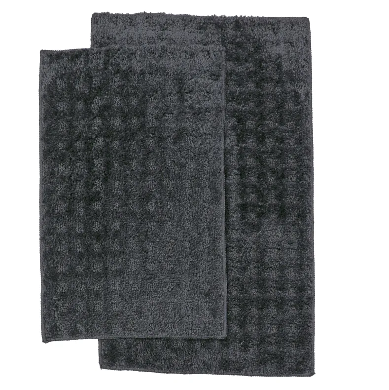 Homewear Soft Sensations Waffle Bath Set with Non-Skid Backing, 2-Pc.