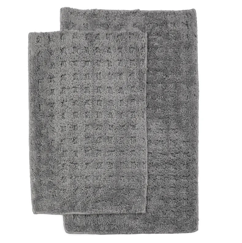 Homewear Soft Sensations Waffle Bath Set with Non-Skid Backing, 2-Pc.
