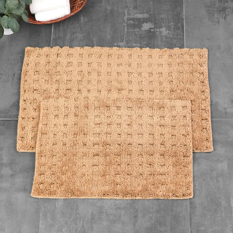 Homewear Soft Sensations Waffle Bath Set with Non-Skid Backing, 2-Pc.