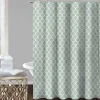 Homewear Spiral Lattice Shower Curtain Set with Hooks
