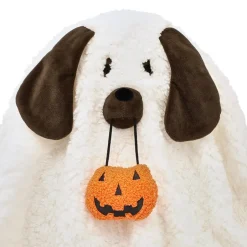 Howl-o-Ween Ghost Dog Halloween Decorative Pillow
