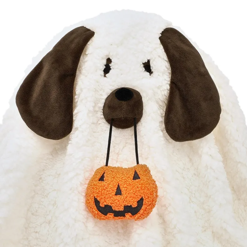 Howl-o-Ween Ghost Dog Halloween Decorative Pillow