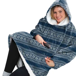 Huggle™ Hoodie - Ultra Plush, Unisex Wearable Blanket, One Size Fits