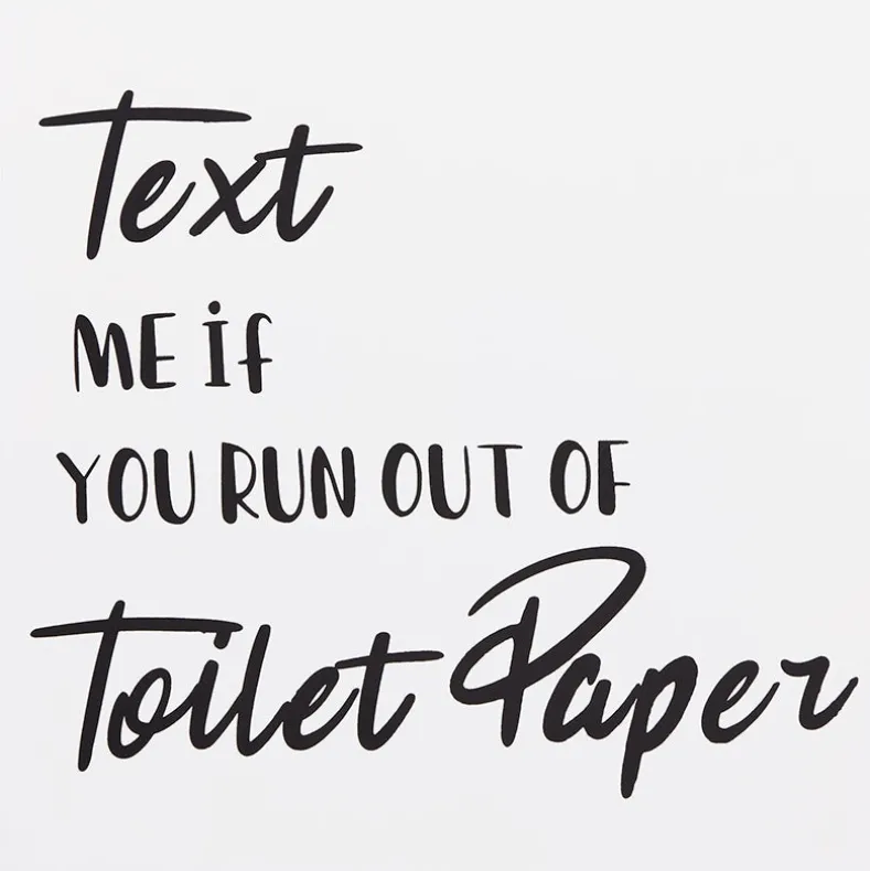 Humorous Bathroom Wall Art