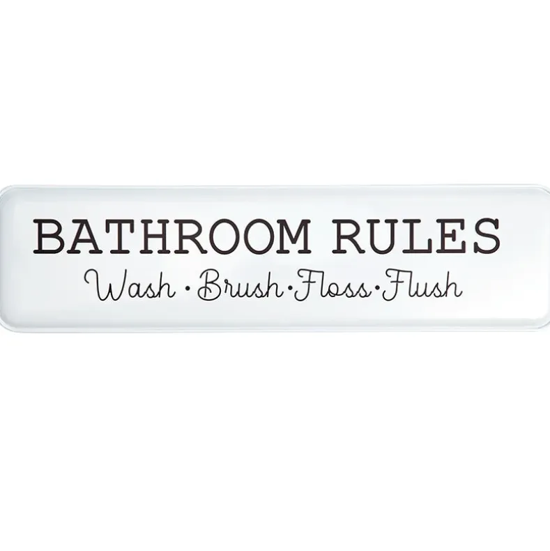 Humorous Household Metal Signs - Bathroom, Laundry, or Mudroom