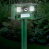 IdeaWorks® Solar Yard Garden Protector Ultra Sonic Animal Repeller