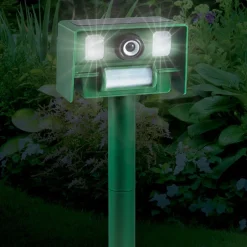 IdeaWorks® Solar Yard Garden Protector Ultra Sonic Animal Repeller