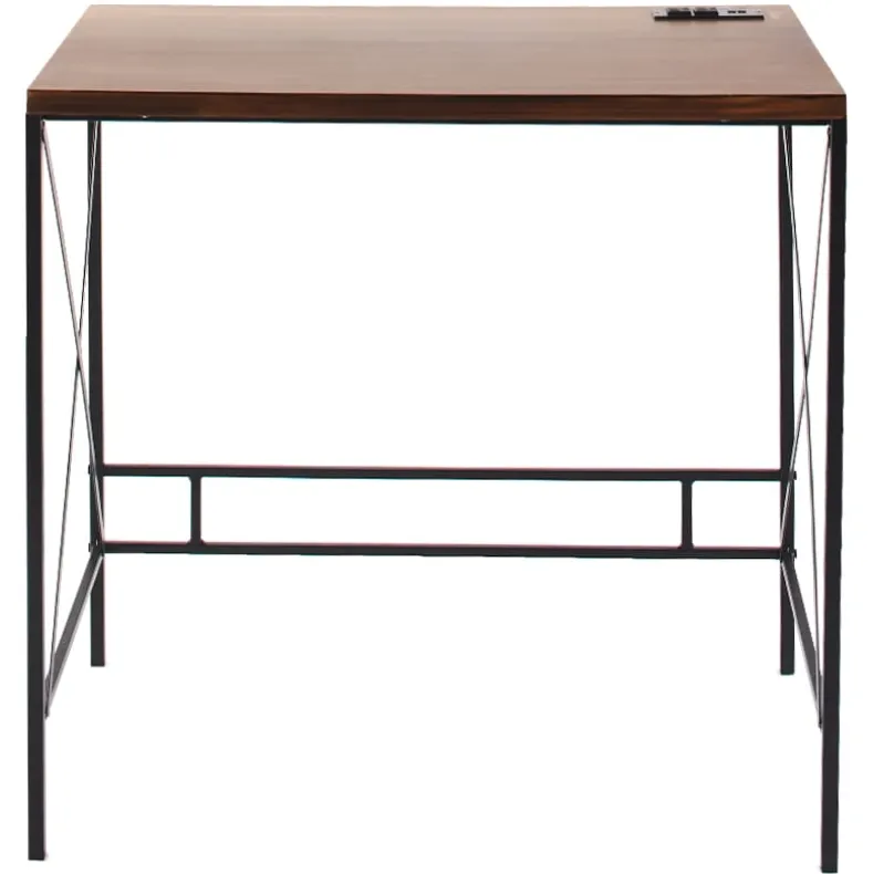 Industrial Desk with Outlet and USB Port