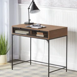 Industrial Farmhouse Style Desk with Storage