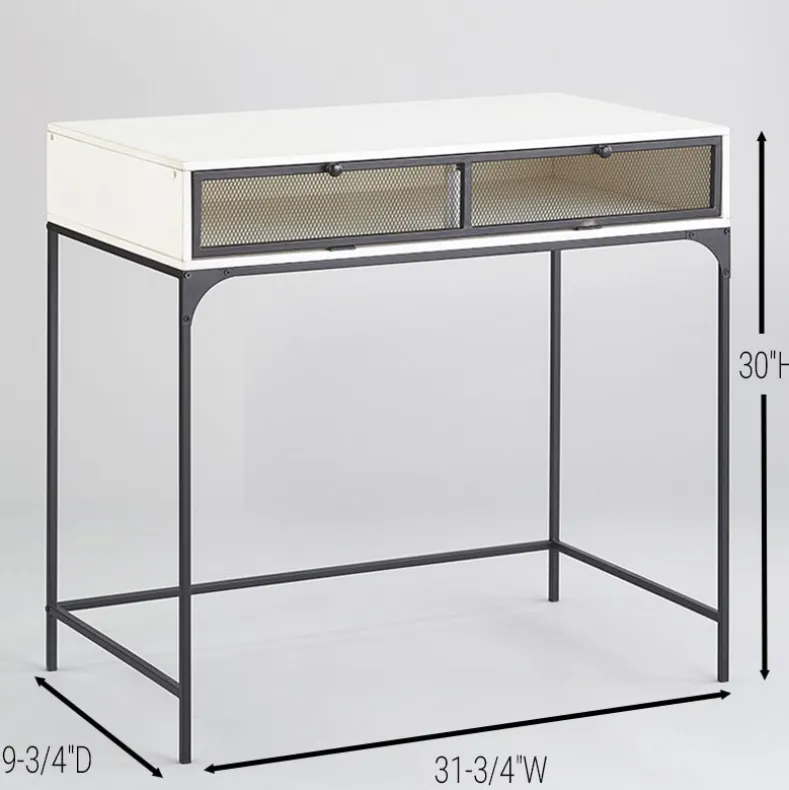 Industrial Farmhouse Style Desk with Storage