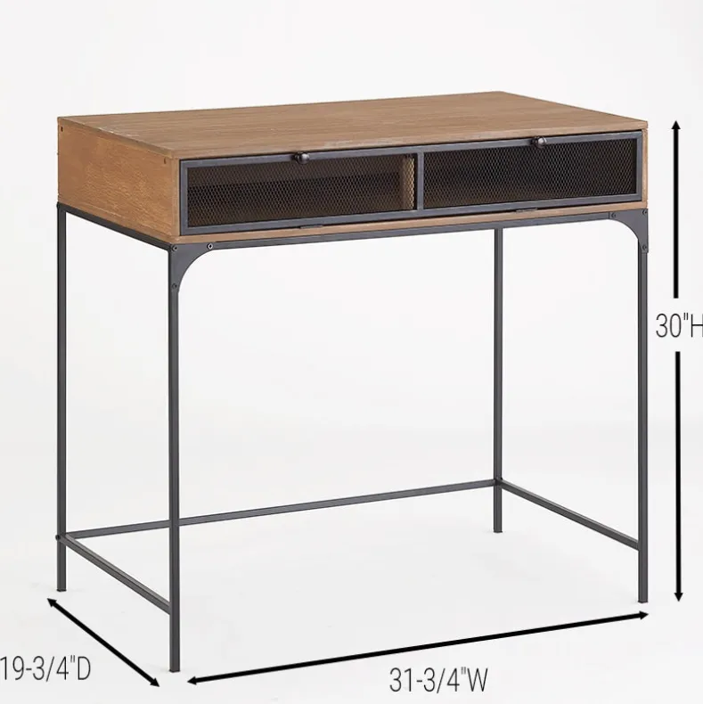 Industrial Farmhouse Style Desk with Storage