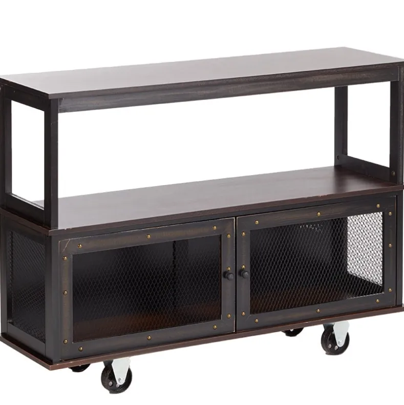 Industrial Rolling Buffet Serving Cart - Kitchen or Bar