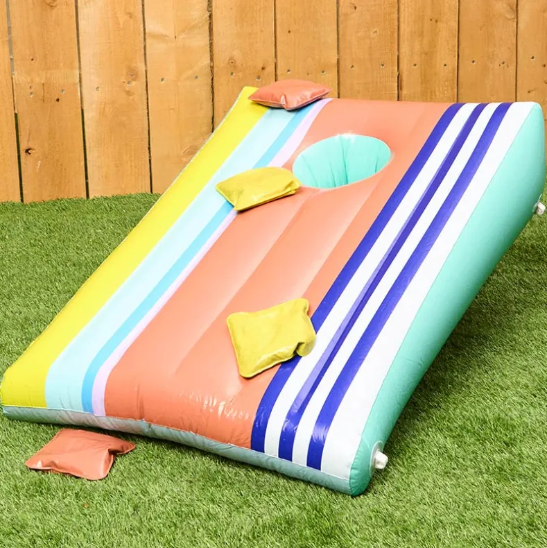 Inflatable Cornhole Bean Bag Toss Game - Durable Indoor and Outdoor Fun