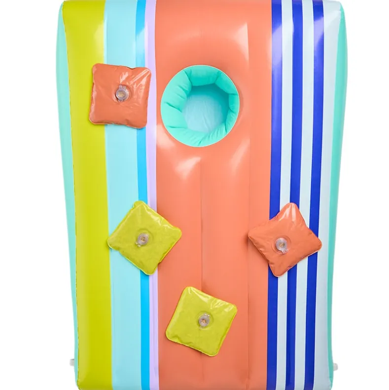 Inflatable Cornhole Bean Bag Toss Game - Durable Indoor and Outdoor Fun