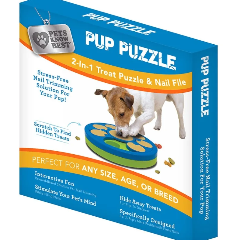 2-in-1 Interactive Pet Toy with Treat Puzzle