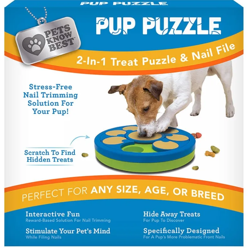 2-in-1 Interactive Pet Toy with Treat Puzzle