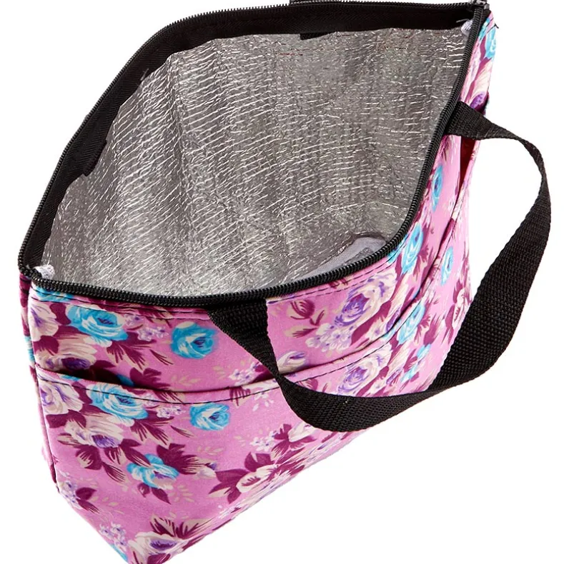 Insulated Reusable Cooler Tote Bag Floral