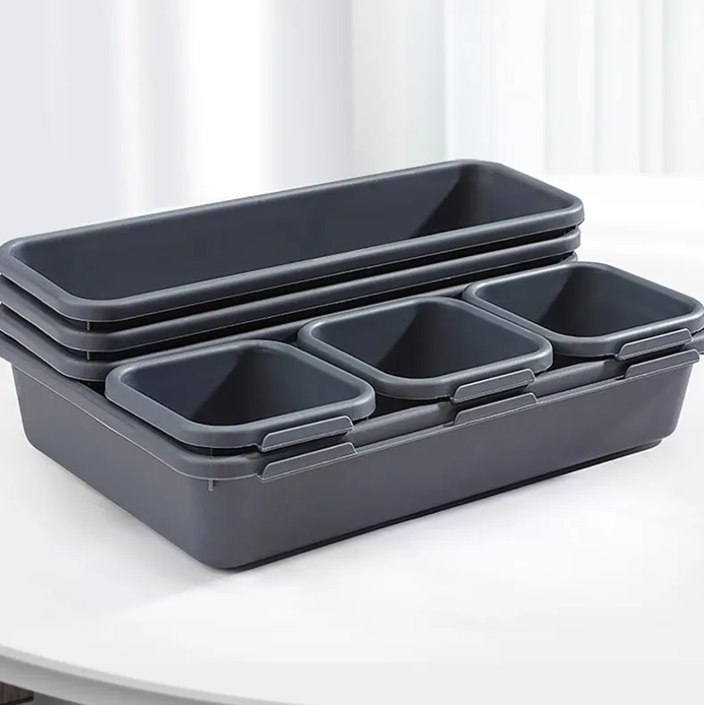 Interlocking Desk Drawer Organizer Tray Dividers 8 Piece