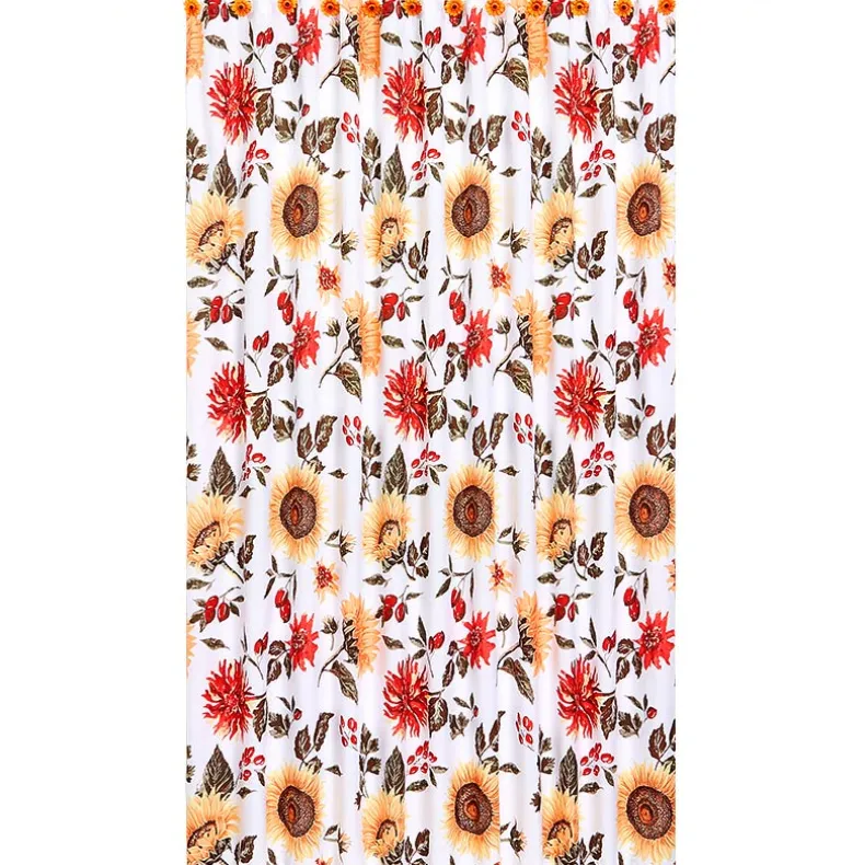 Jacobean Sunflower Shower Curtain, Bath Rug, Hand Towels, or Hooks