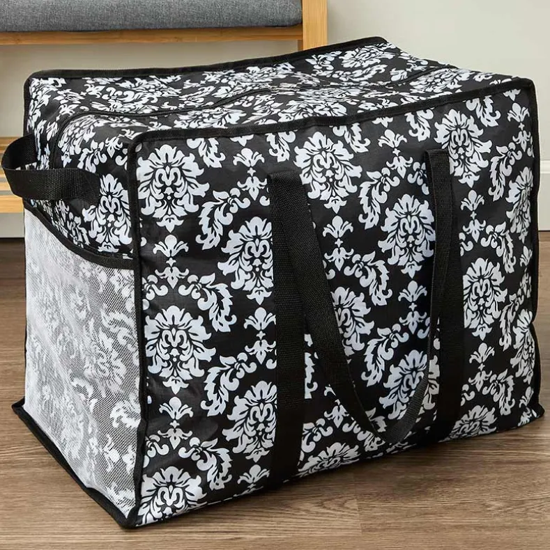 Jumbo Printed Storage Bag With Handles