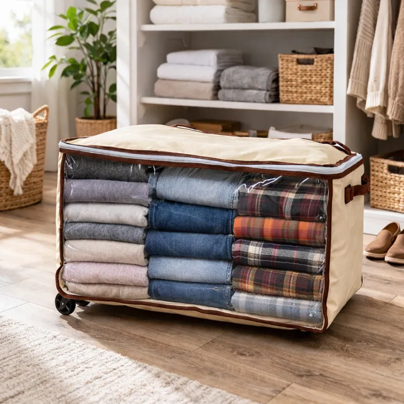 Jumbo Wheeled Storage Bag with Clear Window
