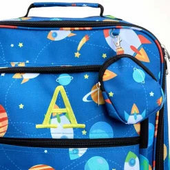 Kids' Monogrammed Space-Themed Luggage 3 Pc. Set