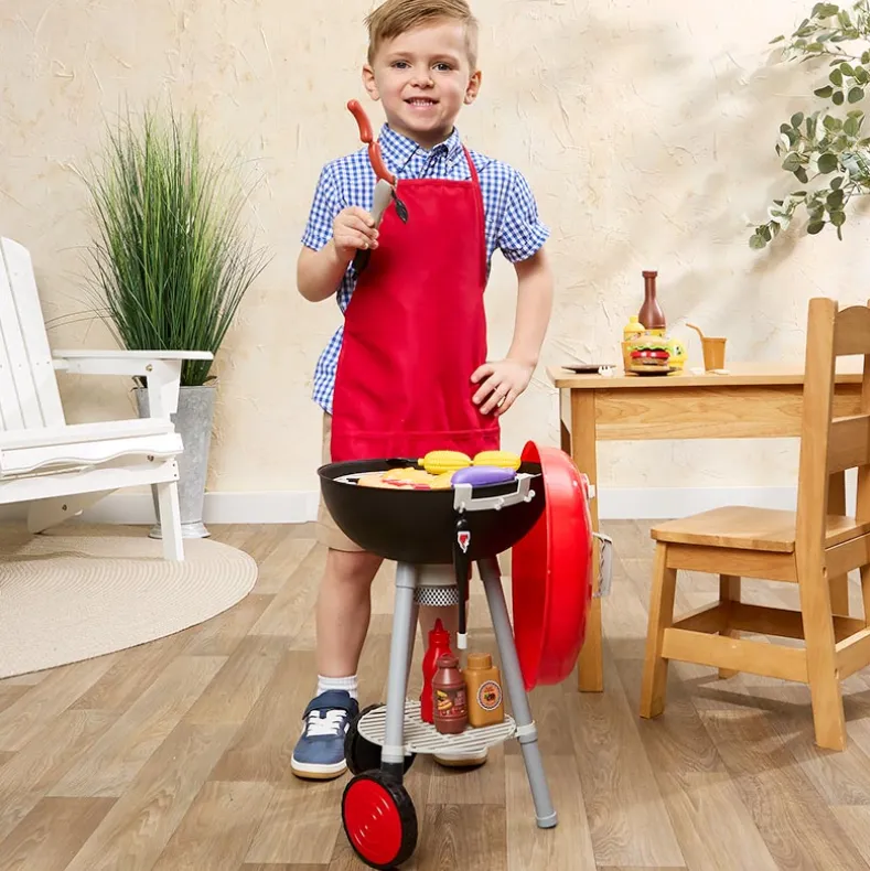 Kids' Pretend BBQ Playset - Realistic Lights and Sound Indoor/Outdoor Fun