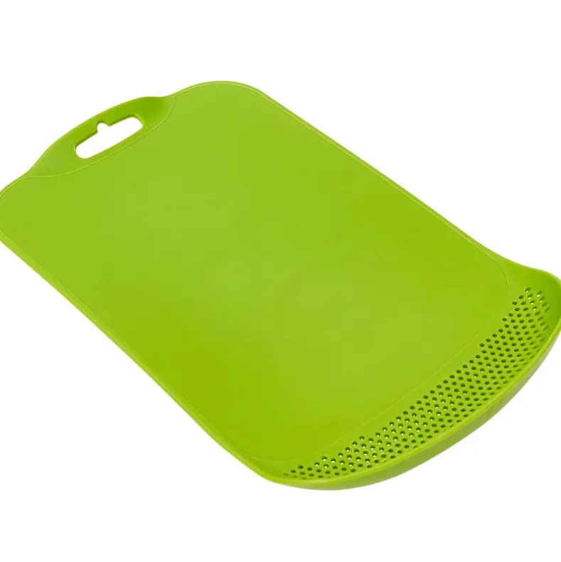Kitchen Cutting Board with Built-in Colander